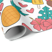 Sommermuster Geschenkpapier (Rolleneckpunkt)