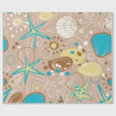 Sommermuster Geschenkpapier (Flach)