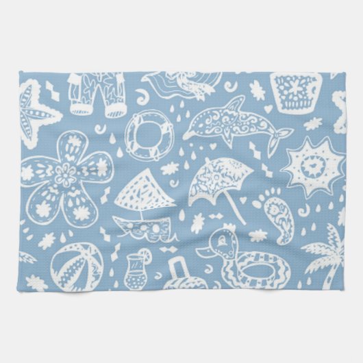 Sommermuster Geschirrtuch (Horizontal)