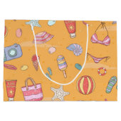Sommermuster Große Geschenktüte (Rückseite)