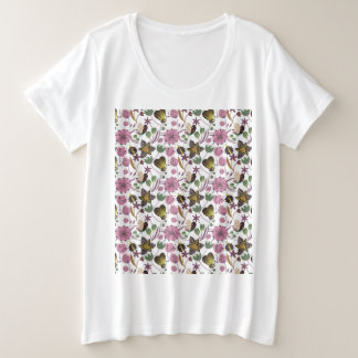Sommermuster Große Größe T-Shirt