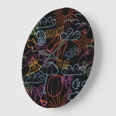 Sommermuster Große Wanduhr (Winkel)