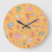 Sommermuster Große Wanduhr (Vorderseite)