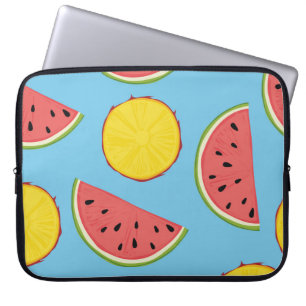 Sommermuster mit Ananas und Wassermelonart,ba Laptopschutzhülle
