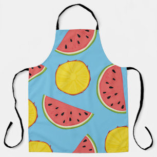 Sommermuster mit Ananas und Wassermelonart,ba Schürze