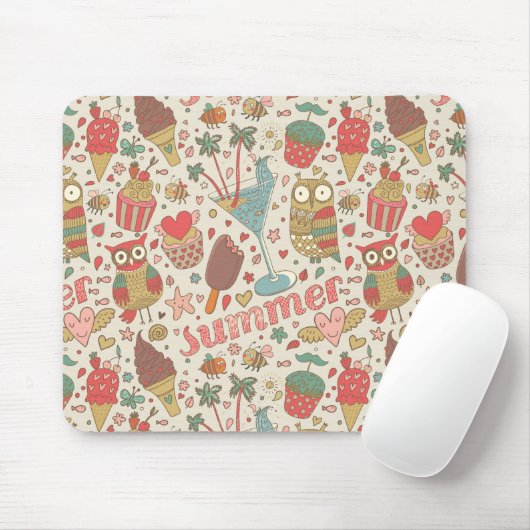 Sommermuster mit Eis Mousepad (Mit Mouse)