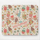 Sommermuster mit Eis Mousepad (Vorne)