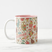 Sommermuster mit Eis Zweifarbige Tasse (Links)