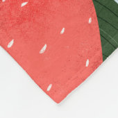 Sommermuster mit Erdbeeren. Erdbeeren Fleecedecke (Ecke)