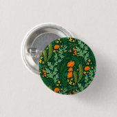 Sommermuster mit hellen und farbigen Kräutern Button (Vorne & Hinten)
