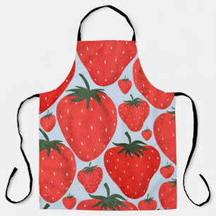 Sommermuster mit leicht abgeschiedenen Erdbeeren Schürze