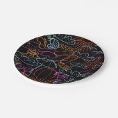 Sommermuster Pappteller (Schrägansicht)