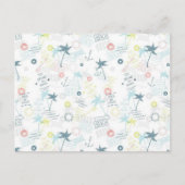 Sommermuster Postkarte (Vorderseite)