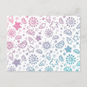 Sommermuster Postkarte (Vorderseite)