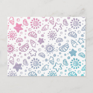 Sommermuster Postkarte