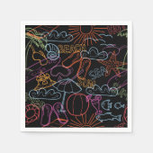 Sommermuster Serviette (Vorderseite)