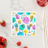 Sommermuster Serviette (Beispiel)