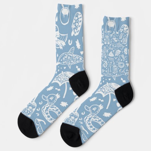 Sommermuster Socken (Linkes Detail)