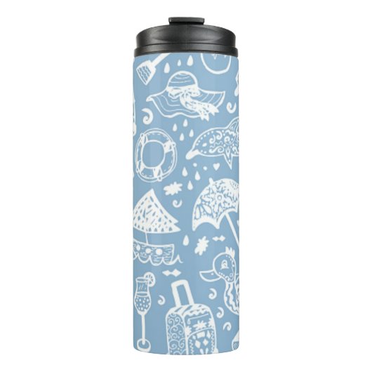 Sommermuster Thermosbecher (Vorderseite)