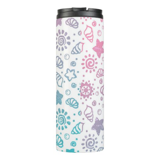 Sommermuster Thermosbecher (Rückseite)