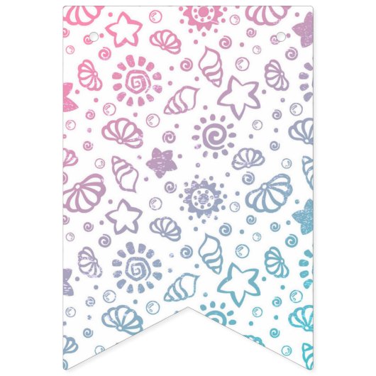 Sommermuster Wimpelkette (Zweite Fahne)