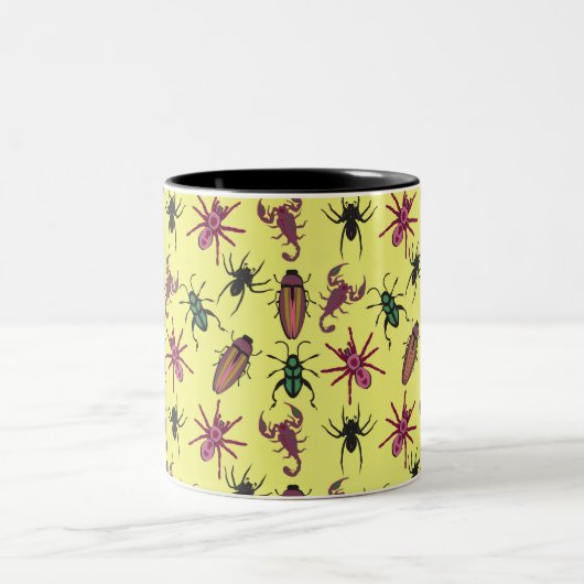 Sommermuster Zweifarbige Tasse (Mittel)