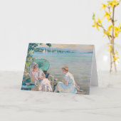 Sommernachmittag am See | Edward Cucuel Karte (Gelbe Blume)