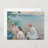 Sommernachmittag am See | Edward Cucuel Postkarte (Vorne/Hinten)