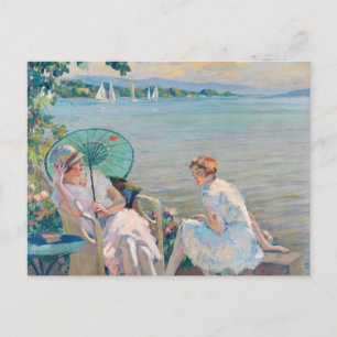Sommernachmittag am See   Edward Cucuel Postkarte
