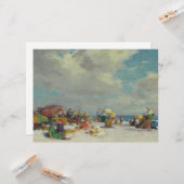 Sommernachmittag am Strand Karte (Vorderseite/Rückseite Beispiel)