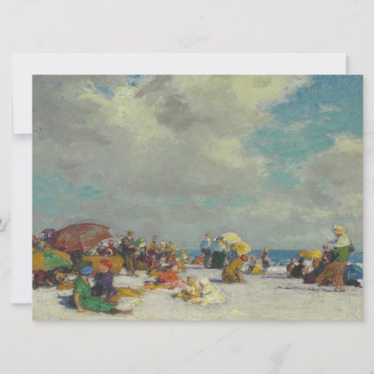 Sommernachmittag am Strand Karte (Vorderseite)