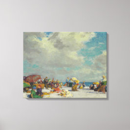 Sommernachmittag am Strand (von E.H. Potthast) Leinwanddruck