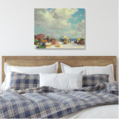 Sommernachmittag am Strand (von E.H. Potthast) Leinwanddruck (Insitu (Schlafzimmer))