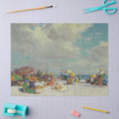 Sommernachmittag am Strand (von E.H. Potthast) Seidenpapier (Basteln)