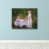 Sommernachmittagstee Leinwanddruck (Insitu (Holzboden))