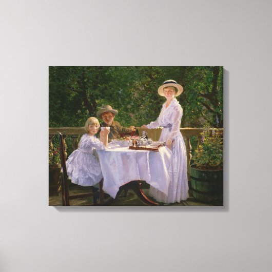 Sommernachmittagstee Leinwanddruck (Vorderseite)