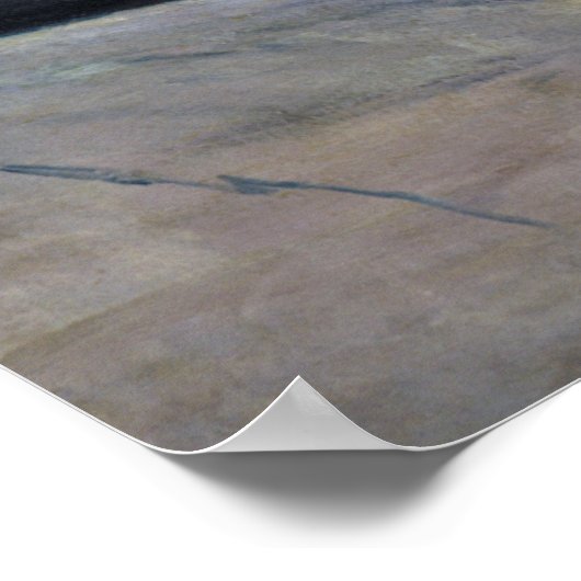 Sommernacht. Inger am Strand von Edvard Munch Poster (Ecke)