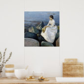 Sommernacht. Inger am Strand von Edvard Munch Poster (Küche)