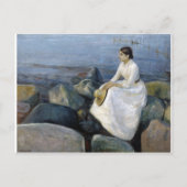 Sommernacht. Inger am Strand von Edvard Munch Postkarte (Vorderseite)