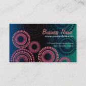 Sommernächte Feuerwerk Mode Visitenkarten Visitenkarte (Rückseite)