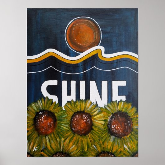 Sommernächte Gemälde von Alfred Fox Poster (Vorne)
