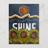 Sommernächte Gemälde von Alfred Fox Postkarte (Vorderseite)
