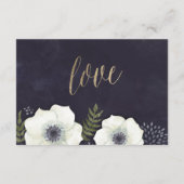 Sommernachts-Blume Hochzeit-RSVP-Karte RSVP Karte (Rückseite)