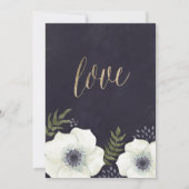 Sommernachts-Blume Hochzeit Speichern Sie die Datu Save The Date (Rückseite)