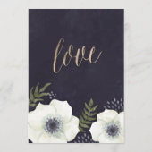 Sommernachts-Blume Hochzeit Speichern Sie die Datu Save The Date (Rückseite)