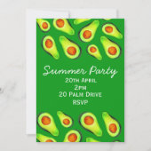 Sommernachtsfest zum Picknick im Garten Party Einladung (Vorderseite)