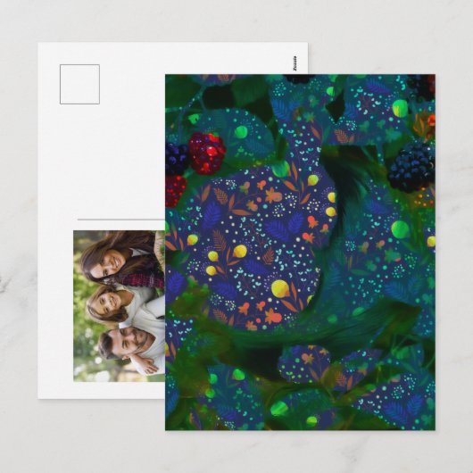 Sommernachtsgärtnerkollektion Feiertagspostkarte (Vorne/Hinten)