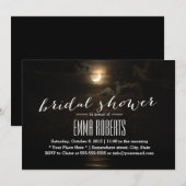 Sommernachtsmond über dem Brautparty Einladung (Vorne/Hinten)