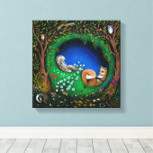 Sommernachtstraum Leinwanddruck (Insitu (Holzboden))