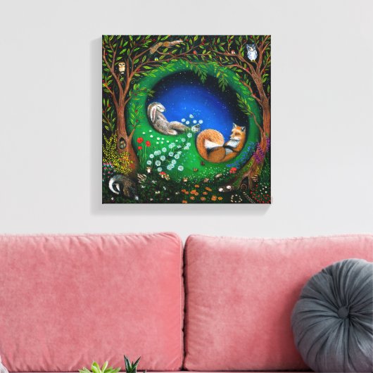 Sommernachtstraum Leinwanddruck (Insitu (Wohnzimmer))